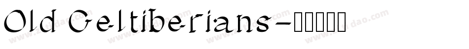 Old Celtiberians字体转换